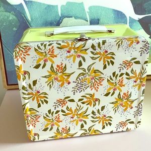 NWT Lunch Tote | Yellow Floral OR Purple Metal Lunch Box | Lulie Wallace